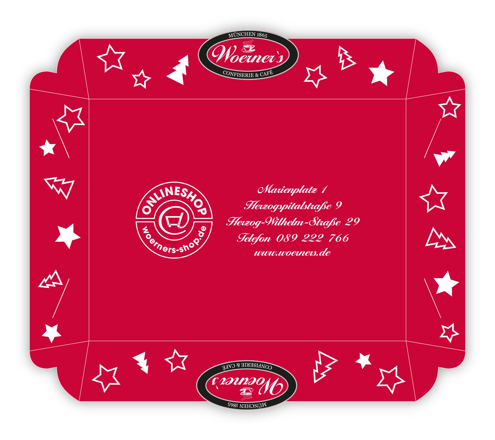 Plätzchenschachtel - Woerner's Caféhäuser München
